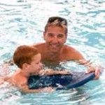 teach child swimming